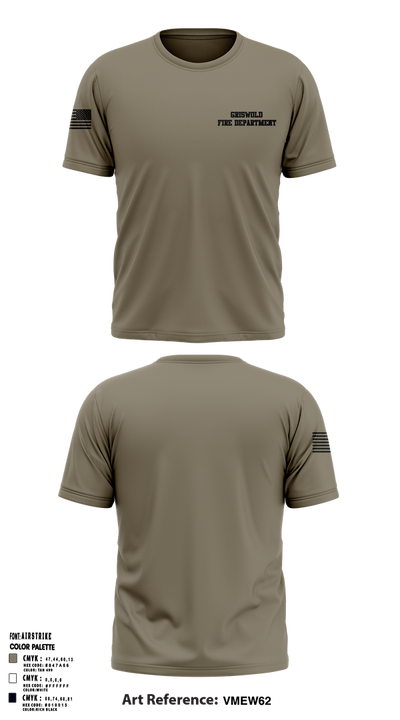 Griswold Fire Department 41169370 Short Sleeve Performance Shirt - 1