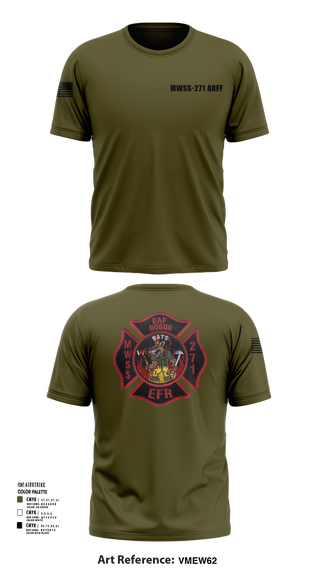 Short Sleeve Performance Shirt, MWSS-271 ARFF, , Teamtime, Team time, sublimation, custom sports apparel, team uniforms, spirit wear, spiritwear, sports uniforms, custom shirts, team store, custom team store, fundraiser sports, apparel fundraiser