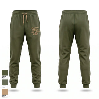 Sweatpants, Spiritual Forces The Lords Army, National Guard, Teamtime, Team time, sublimation, custom sports apparel, team uniforms, spirit wear, spiritwear, sports uniforms, custom shirts, team store, custom team store, fundraiser sports, apparel fundraiser