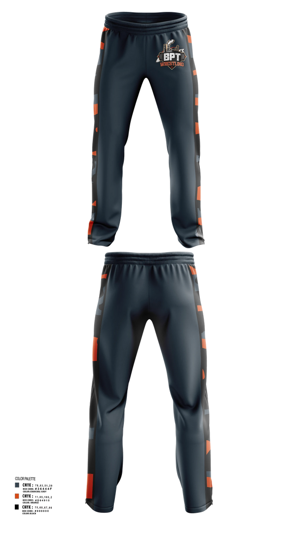 Sweatpants, BPT Wrestling, Wrestling, Teamtime, Team time, sublimation, custom sports apparel, team uniforms, spirit wear, spiritwear, sports uniforms, custom shirts, team store, custom team store, fundraiser sports, apparel fundraiser