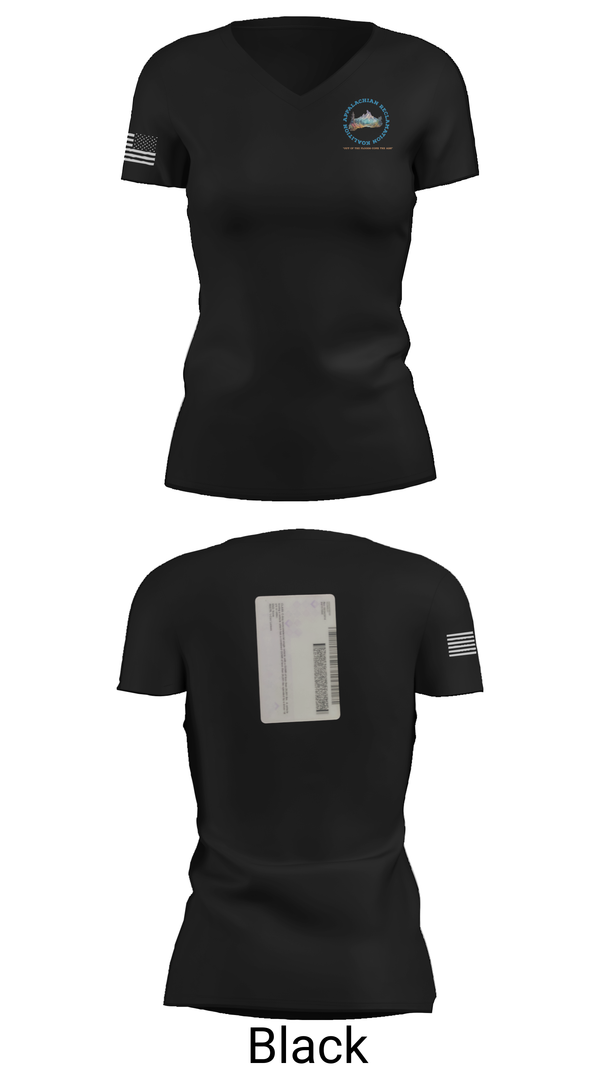 Womens Short Sleeve Vneck Shirt, Appalachian Reclamation Koalition, , Teamtime, Team time, sublimation, custom sports apparel, team uniforms, spirit wear, spiritwear, sports uniforms, custom shirts, team store, custom team store, fundraiser sports, apparel fundraiser