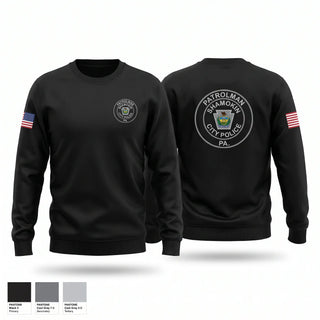 Crew Neck Sweatshirt, Shamokin City Police, Police, Teamtime, Team time, sublimation, custom sports apparel, team uniforms, spirit wear, spiritwear, sports uniforms, custom shirts, team store, custom team store, fundraiser sports, apparel fundraiser