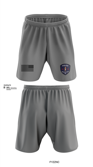 Athletic Shorts With Pockets, Morgantown Police Department, Police, Teamtime, Team time, sublimation, custom sports apparel, team uniforms, spirit wear, spiritwear, sports uniforms, custom shirts, team store, custom team store, fundraiser sports, apparel fundraiser