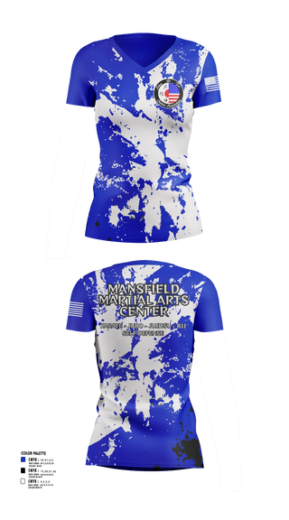 Womens Short Sleeve Vneck Shirt, Mansfield Martial Arts Center, , Teamtime, Team time, sublimation, custom sports apparel, team uniforms, spirit wear, spiritwear, sports uniforms, custom shirts, team store, custom team store, fundraiser sports, apparel fundraiser