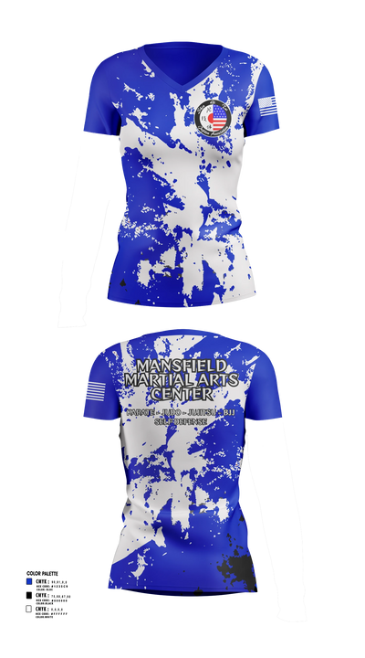 Mansfield Martial Arts Center Women's Short Sleeve V-neck Shirt - 6