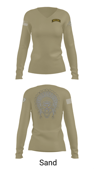 Womens Long Sleeve Vneck Shirt, Scout plt HHT 3/278 ACR, , Teamtime, Team time, sublimation, custom sports apparel, team uniforms, spirit wear, spiritwear, sports uniforms, custom shirts, team store, custom team store, fundraiser sports, apparel fundraiser