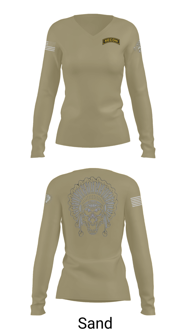 Womens Long Sleeve Vneck Shirt, Scout plt HHT 3/278 ACR, , Teamtime, Team time, sublimation, custom sports apparel, team uniforms, spirit wear, spiritwear, sports uniforms, custom shirts, team store, custom team store, fundraiser sports, apparel fundraiser