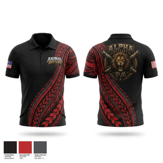 Short Sleeve Performance Polo, 1/487th FA BN, National Guard, Teamtime, Team time, sublimation, custom sports apparel, team uniforms, spirit wear, spiritwear, sports uniforms, custom shirts, team store, custom team store, fundraiser sports, apparel fundraiser
