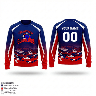 Crew Neck Sweatshirt, Gladwin Gladiators, Ice Hockey, Teamtime, Team time, sublimation, custom sports apparel, team uniforms, spirit wear, spiritwear, sports uniforms, custom shirts, team store, custom team store, fundraiser sports, apparel fundraiser