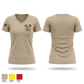Womens Short Sleeve Vneck Shirt, STANDING ROCK FIRE DEPARTMENT, Fire Department, Teamtime, Team time, sublimation, custom sports apparel, team uniforms, spirit wear, spiritwear, sports uniforms, custom shirts, team store, custom team store, fundraiser sports, apparel fundraiser