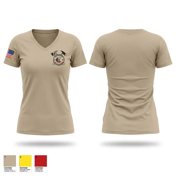 Womens Short Sleeve Vneck Shirt, STANDING ROCK FIRE DEPARTMENT, Fire Department, Teamtime, Team time, sublimation, custom sports apparel, team uniforms, spirit wear, spiritwear, sports uniforms, custom shirts, team store, custom team store, fundraiser sports, apparel fundraiser