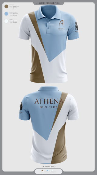 Short Sleeve Performance Polo, Athena Gun Club, , Teamtime, Team time, sublimation, custom sports apparel, team uniforms, spirit wear, spiritwear, sports uniforms, custom shirts, team store, custom team store, fundraiser sports, apparel fundraiser