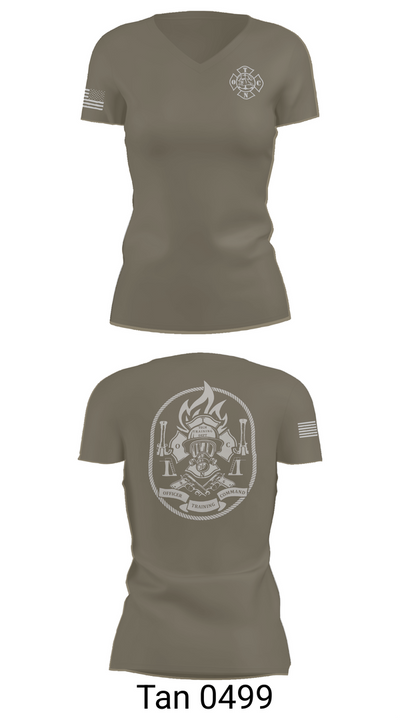OTCN 16463071 Women's Short Sleeve V-neck Shirt - 65