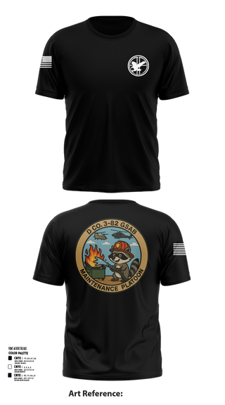 Short Sleeve Performance Shirt, D Co 3-82 GSAB Maintenance Platoon, , Teamtime, Team time, sublimation, custom sports apparel, team uniforms, spirit wear, spiritwear, sports uniforms, custom shirts, team store, custom team store, fundraiser sports, apparel fundraiser
