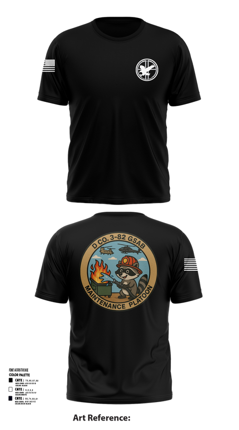 Short Sleeve Performance Shirt, D Co 3-82 GSAB Maintenance Platoon, , Teamtime, Team time, sublimation, custom sports apparel, team uniforms, spirit wear, spiritwear, sports uniforms, custom shirts, team store, custom team store, fundraiser sports, apparel fundraiser