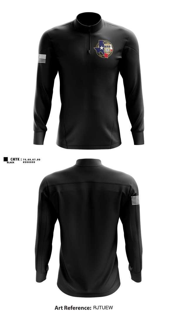 Quarter Zip Jacket, San Angelo fug ops, Police, Teamtime, Team time, sublimation, custom sports apparel, team uniforms, spirit wear, spiritwear, sports uniforms, custom shirts, team store, custom team store, fundraiser sports, apparel fundraiser