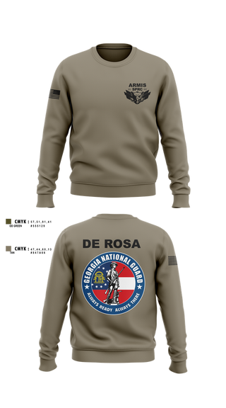 Crew Neck Sweatshirt, Armis SPRC, National Guard, Teamtime, Team time, sublimation, custom sports apparel, team uniforms, spirit wear, spiritwear, sports uniforms, custom shirts, team store, custom team store, fundraiser sports, apparel fundraiser