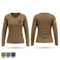 Life blood Women's Long Sleeve V-neck Shirt - 1