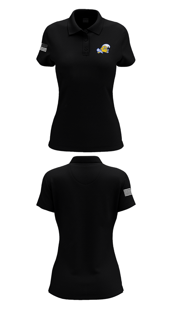 Womens Short Sleeve Performance Polo, Tupelo Varsity Cheer, Cheer, Teamtime, Team time, sublimation, custom sports apparel, team uniforms, spirit wear, spiritwear, sports uniforms, custom shirts, team store, custom team store, fundraiser sports, apparel fundraiser