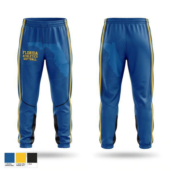 Sweatpants, Florida Athletics Softball, Softball, Teamtime, Team time, sublimation, custom sports apparel, team uniforms, spirit wear, spiritwear, sports uniforms, custom shirts, team store, custom team store, fundraiser sports, apparel fundraiser