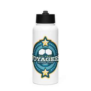 Voyagers Futsal Club Stainless Steel Water Bottle with a Straw Lid