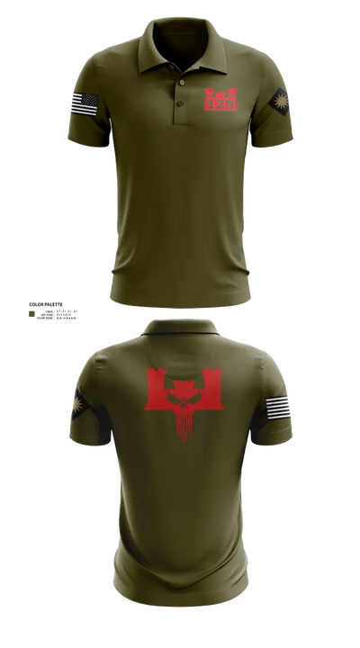 A co 578th BEB 4198260 Short Sleeve Performance Polo - 101