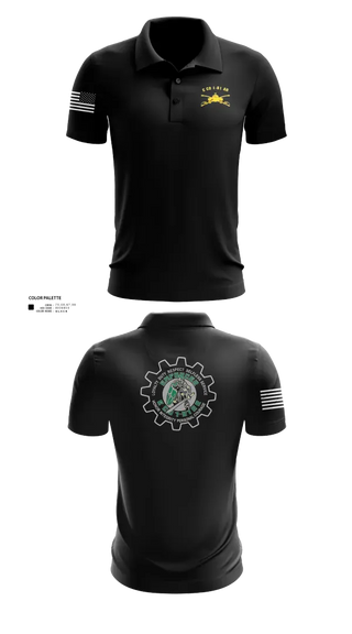 Short Sleeve Performance Polo, E CO 1-81 AR, 194th AR BDE, Army, Teamtime, Team time, sublimation, custom sports apparel, team uniforms, spirit wear, spiritwear, sports uniforms, custom shirts, team store, custom team store, fundraiser sports, apparel fundraiser