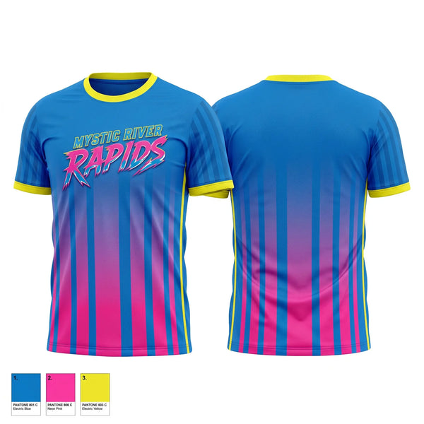 Football Jersey, Mystic River Rapids, Baseball, Teamtime, Team time, sublimation, custom sports apparel, team uniforms, spirit wear, spiritwear, sports uniforms, custom shirts, team store, custom team store, fundraiser sports, apparel fundraiser
