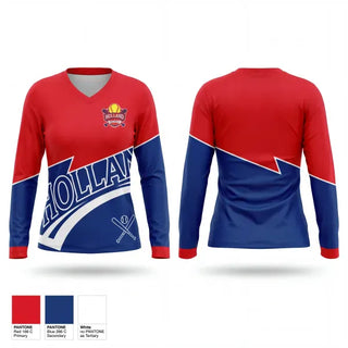 Womens Long Sleeve Vneck Shirt, Holland Athletic Association, Softball, Teamtime, Team time, sublimation, custom sports apparel, team uniforms, spirit wear, spiritwear, sports uniforms, custom shirts, team store, custom team store, fundraiser sports, apparel fundraiser
