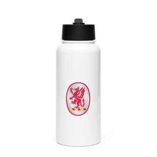 3rd Battalion 13th Field Artillery Regiment 52621930 Stainless Steel Water Bottle with a Straw Lid