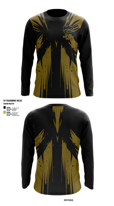 Salina High School Cheer 16938954 Long Sleeve Performance Shirt 1