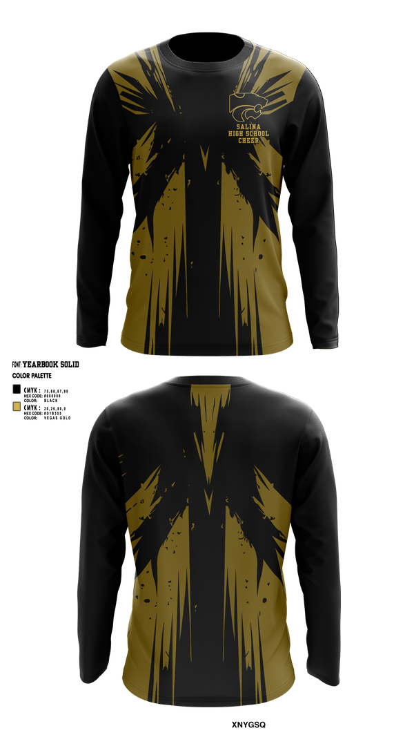 Long Sleeve Performance Shirt, Salina High School Cheer, Cheer, Teamtime, Team time, sublimation, custom sports apparel, team uniforms, spirit wear, spiritwear, sports uniforms, custom shirts, team store, custom team store, fundraiser sports, apparel fundraiser