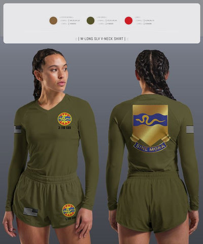 3-116 CAV 96985867 Women's Long Sleeve V-neck Shirt - 2