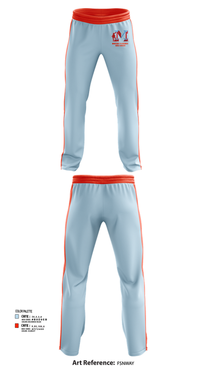 Monterey Plainsmen Girls Soccer 65862405 Sweatpants - 41