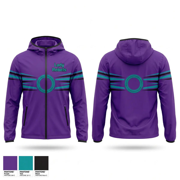 Windbreaker, Lady Rebels, Softball, Teamtime, Team time, sublimation, custom sports apparel, team uniforms, spirit wear, spiritwear, sports uniforms, custom shirts, team store, custom team store, fundraiser sports, apparel fundraiser