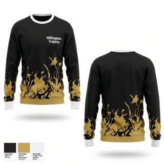 Crew Neck Sweatshirt, Millington Trojans, Wrestling, Teamtime, Team time, sublimation, custom sports apparel, team uniforms, spirit wear, spiritwear, sports uniforms, custom shirts, team store, custom team store, fundraiser sports, apparel fundraiser