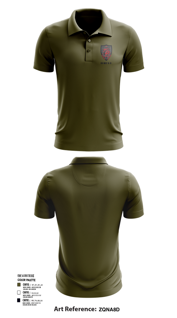 Short Sleeve Performance Polo, III MEF G-9, Marines, Teamtime, Team time, sublimation, custom sports apparel, team uniforms, spirit wear, spiritwear, sports uniforms, custom shirts, team store, custom team store, fundraiser sports, apparel fundraiser