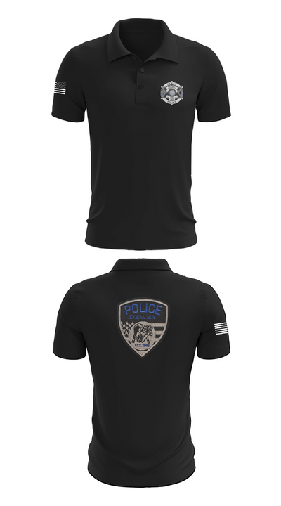 Dewey Police Department 16354640 Short Sleeve Performance Polo - 26