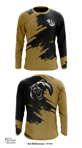 Long Sleeve Performance Shirt, River View Black Bears, Swimming, Teamtime, Team time, sublimation, custom sports apparel, team uniforms, spirit wear, spiritwear, sports uniforms, custom shirts, team store, custom team store, fundraiser sports, apparel fundraiser