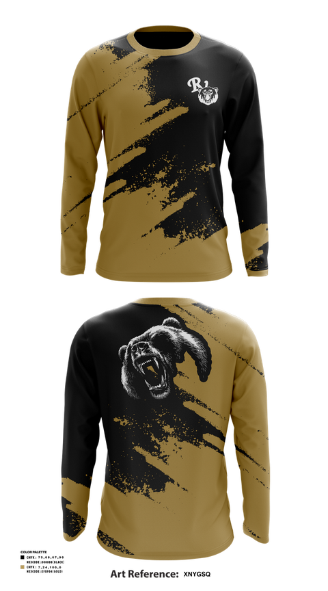 Long Sleeve Performance Shirt, River View Black Bears, Swimming, Teamtime, Team time, sublimation, custom sports apparel, team uniforms, spirit wear, spiritwear, sports uniforms, custom shirts, team store, custom team store, fundraiser sports, apparel fundraiser