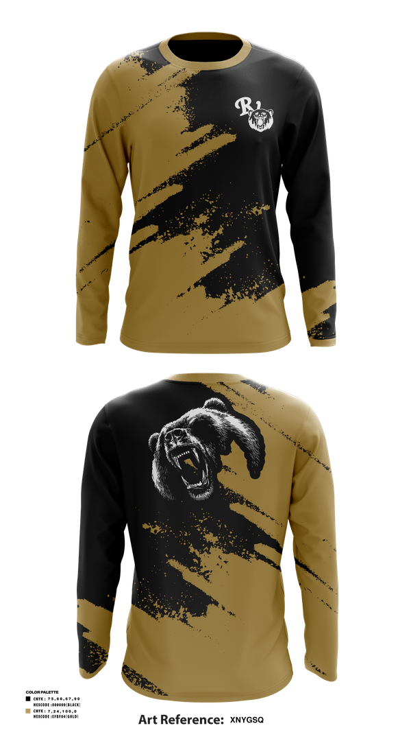Long Sleeve Performance Shirt, River View Black Bears, Swimming, Teamtime, Team time, sublimation, custom sports apparel, team uniforms, spirit wear, spiritwear, sports uniforms, custom shirts, team store, custom team store, fundraiser sports, apparel fundraiser