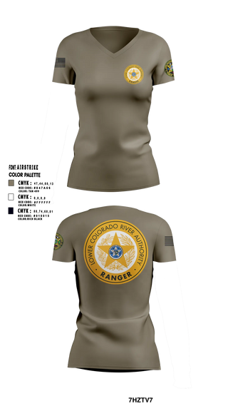 Womens Short Sleeve Vneck Shirt, Lower Colorado River Authority, Police, Teamtime, Team time, sublimation, custom sports apparel, team uniforms, spirit wear, spiritwear, sports uniforms, custom shirts, team store, custom team store, fundraiser sports, apparel fundraiser