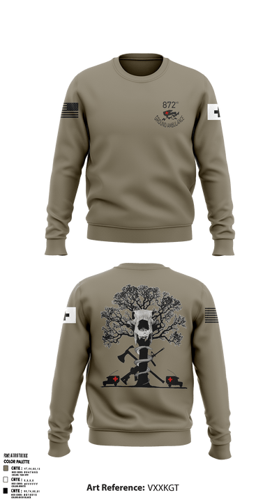 872 Ground Ambulance 8191763 Crew Neck Sweatshirt - 1