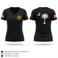 Charleston County Sheriff’s office 23453417 Women's Short Sleeve V-neck Shirt - 1