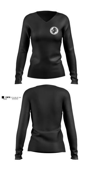 Womens Long Sleeve Vneck Shirt, FOP Lodge 164, Police, Teamtime, Team time, sublimation, custom sports apparel, team uniforms, spirit wear, spiritwear, sports uniforms, custom shirts, team store, custom team store, fundraiser sports, apparel fundraiser
