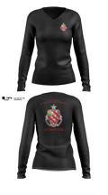 1/8 Field Artillery Regiment Women's Long Sleeve V-neck Shirt - 21