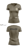 Miami Police Department 88232990 Women's Short Sleeve V-neck Shirt - 2