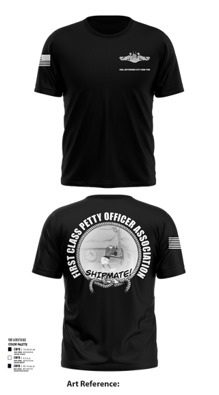 Short Sleeve Performance Shirt, USS Jefferson City FCPOA, Navy, Teamtime, Team time, sublimation, custom sports apparel, team uniforms, spirit wear, spiritwear, sports uniforms, custom shirts, team store, custom team store, fundraiser sports, apparel fundraiser