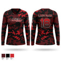 Northeastern Assassins Women's Long Sleeve V-neck Shirt - 1