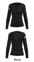 D Platoon 37319682 Women's Long Sleeve V-neck Shirt - 35